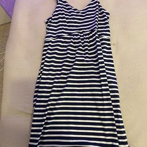 NAVY AND WHITE SUMMER DRESS